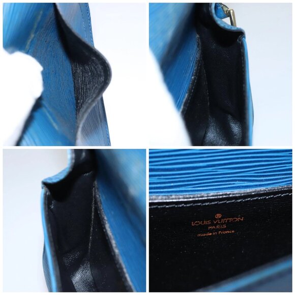 LOUIS VUITTON Epi Saint Cloud PM Shoulder Bag Blue - Picture 13 of 15